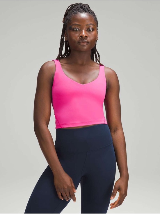 lululemon athletica Tops - Lululemon Align Tank in Sonic Pink Size 6 in EUC barbiecore built in bra Nulu